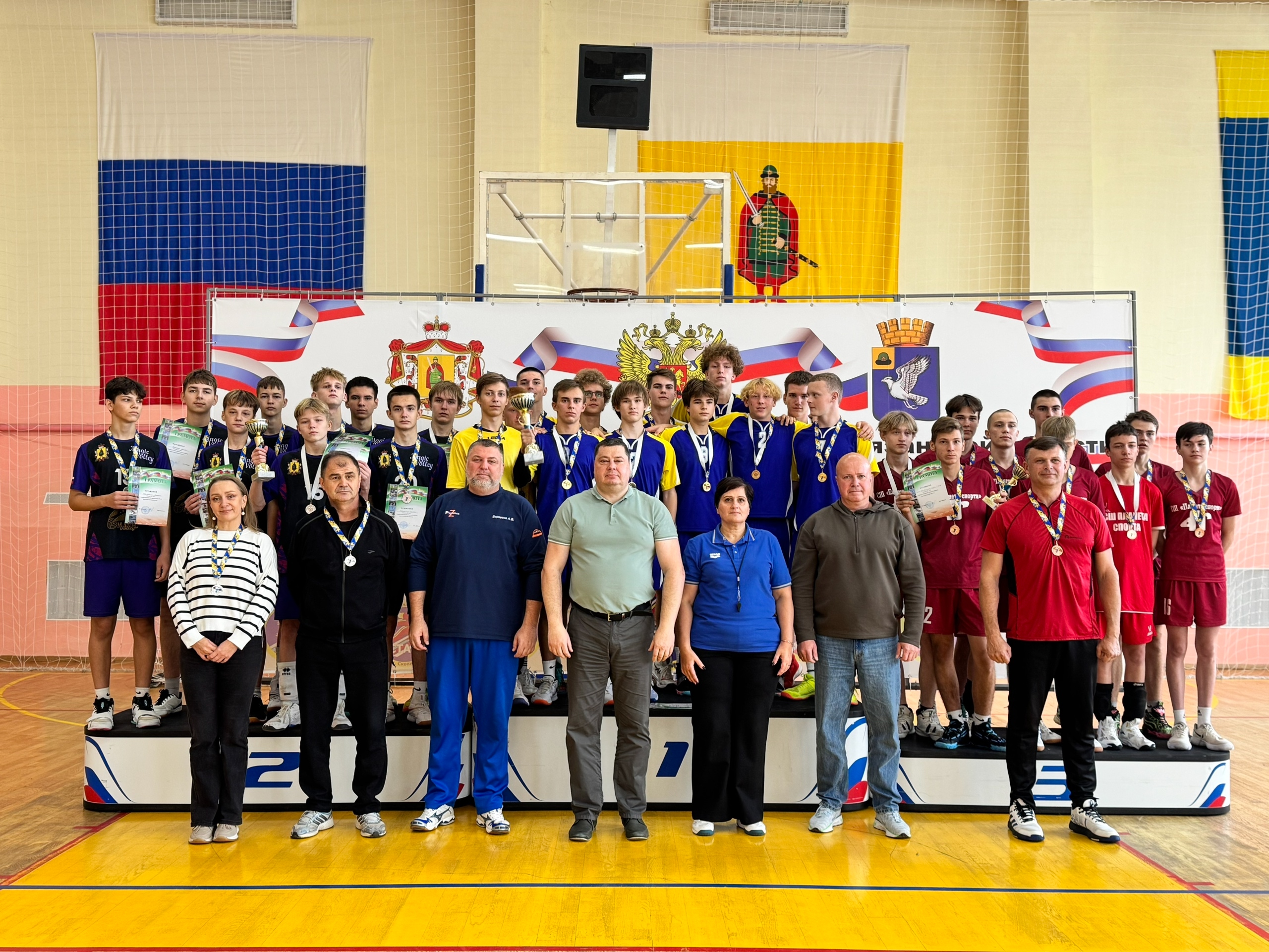 Рязанские спортсмены выиграли областное Первенство по волейболу