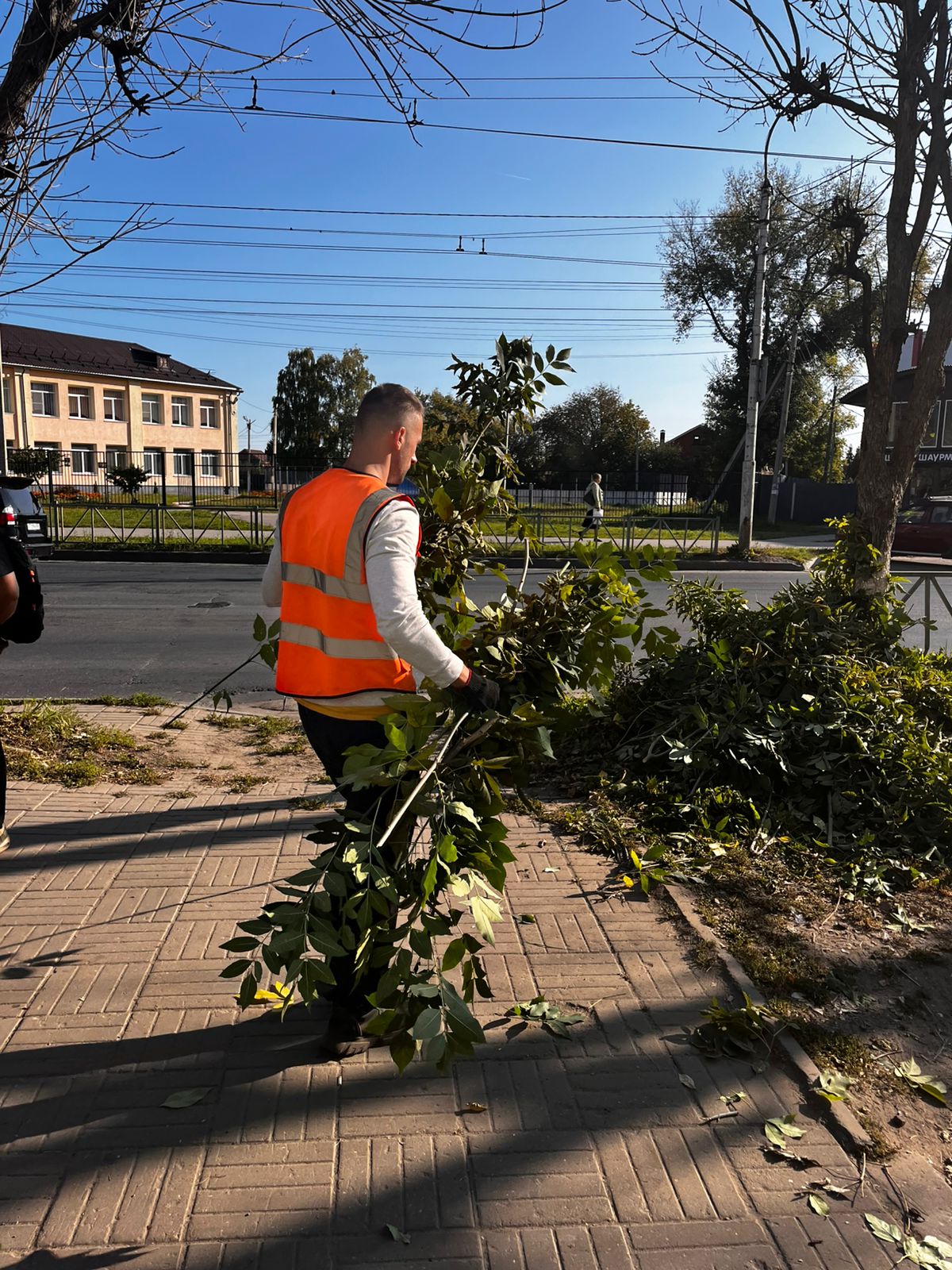 Дирекция благоустройства проводит уборку города