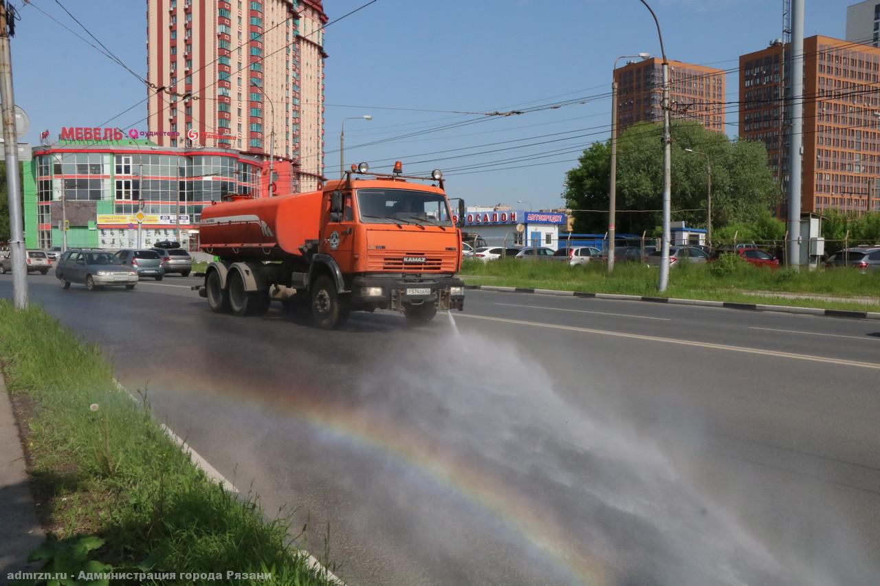 В Рязани продолжается озеленение и уборка городских территорий