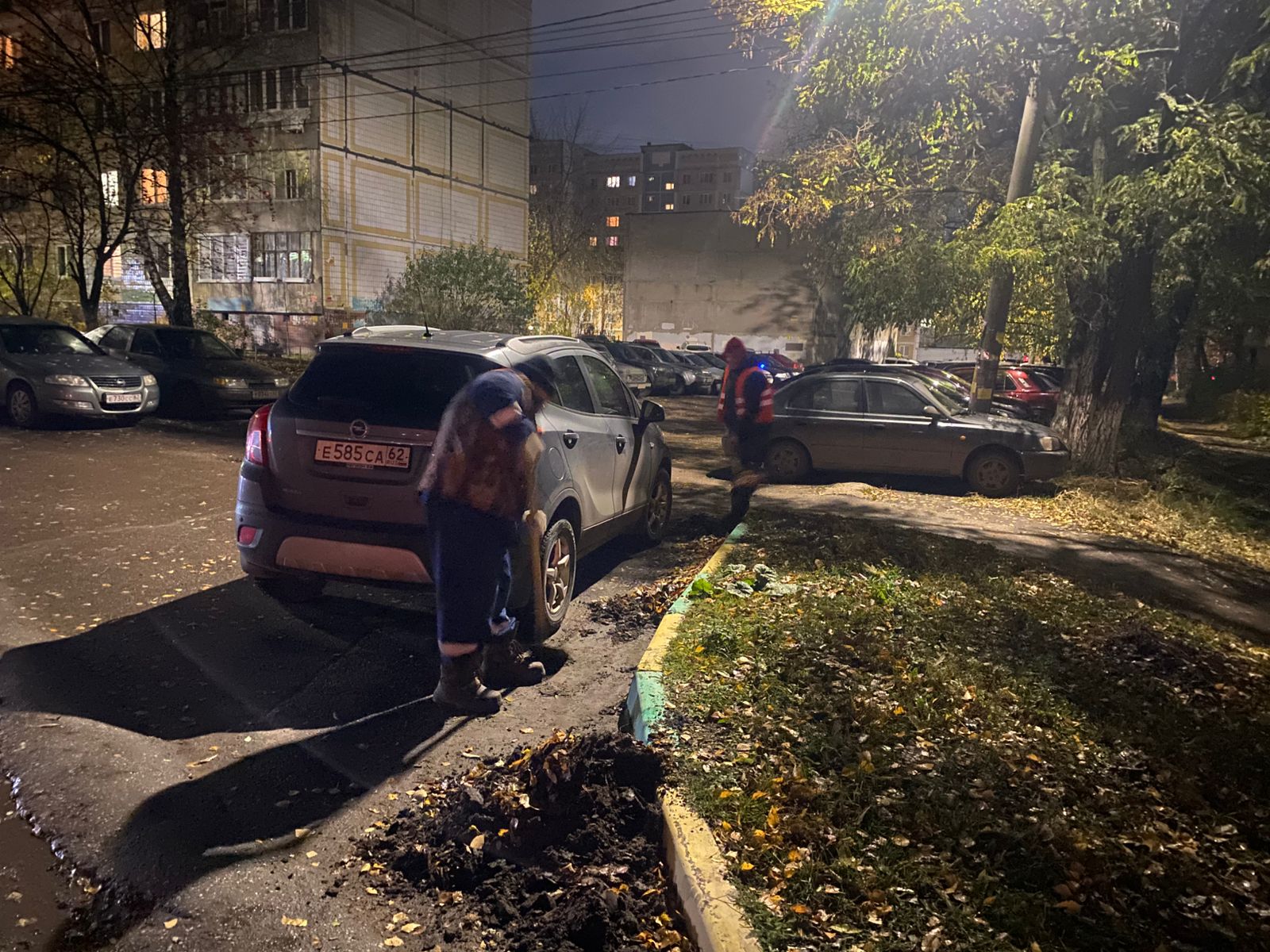 Ночью в городе работала спецтехника ДБГ